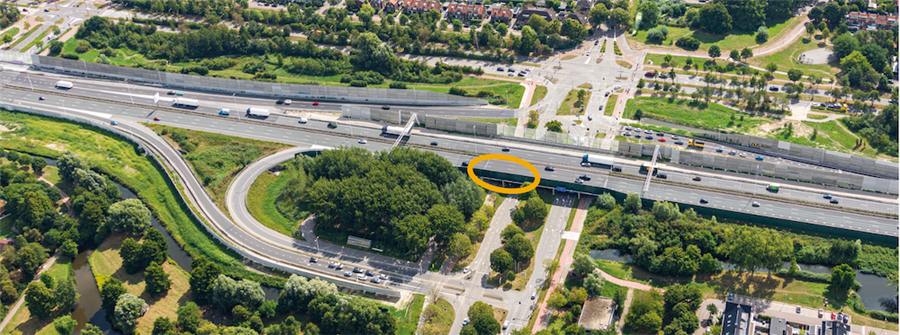 Bericht Tijdelijk verwijderen deel geluidscherm viaduct Holysingel bekijken